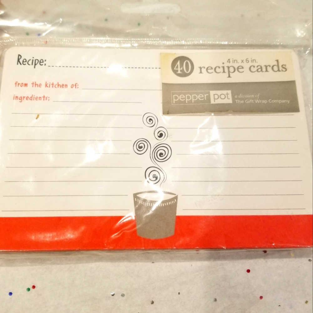 40 Recipe cards. NWT